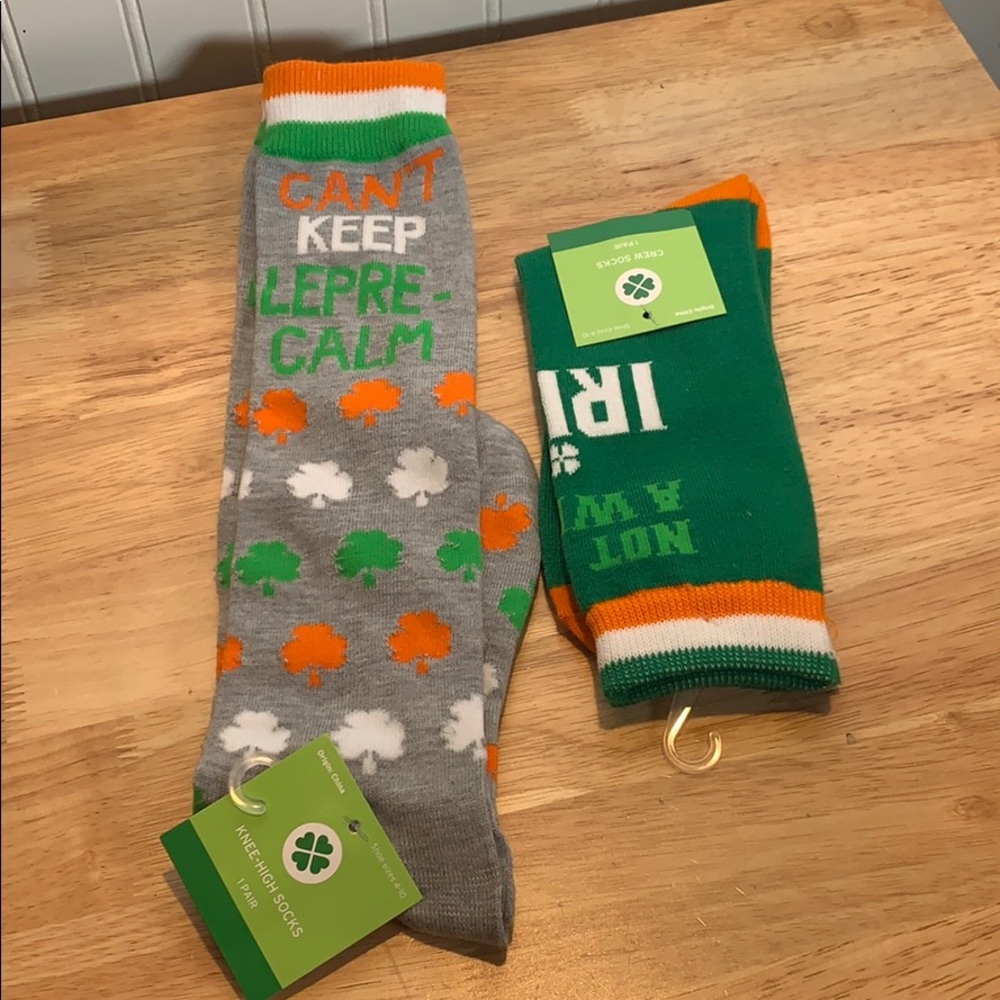 NWT Irish pride socks 2 pack